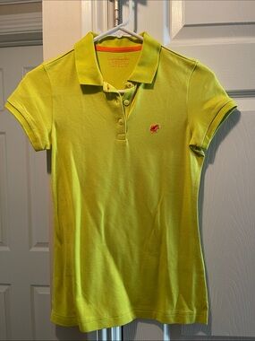 Bright Yellow Women's Polo Top - Natural Slim